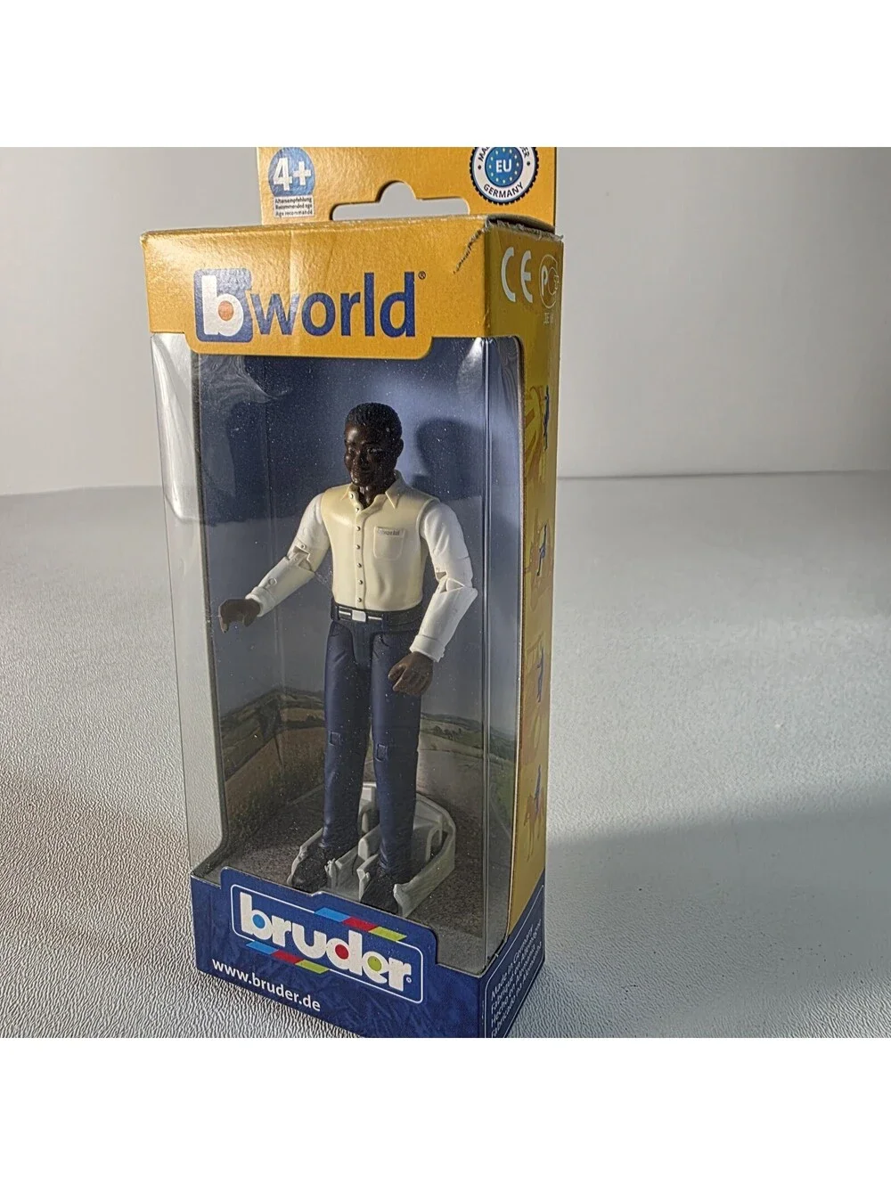 Bruder Man Dark Skin Dark Blue Jeans Toy Figure